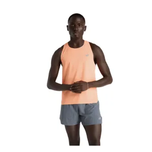 New Balance Men's Race Day Ultra Light Singlet in Hot Mango SS25