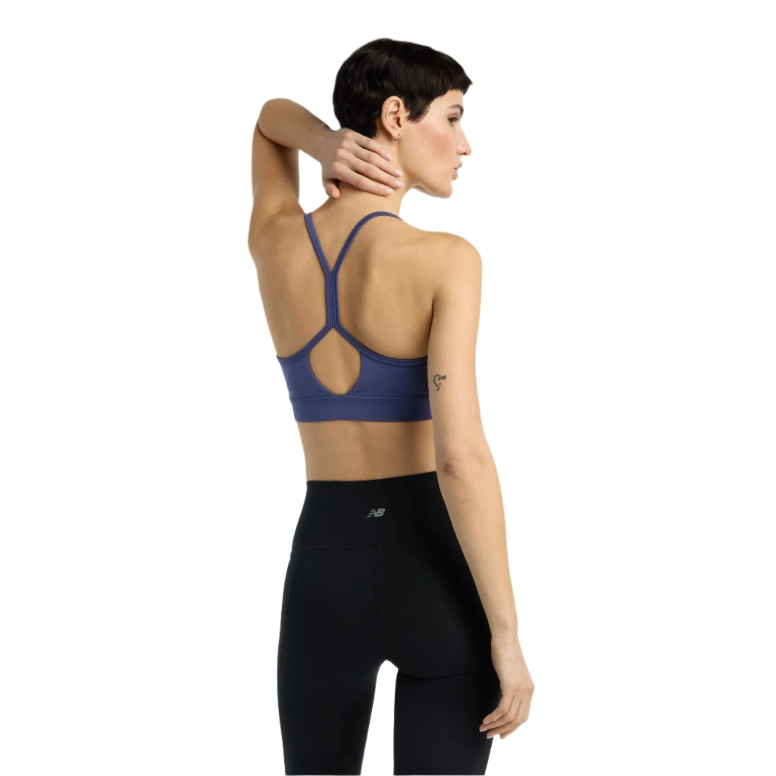 New Balance Women's Sport Essential Yoga Light Support Bra in DRE SS25
