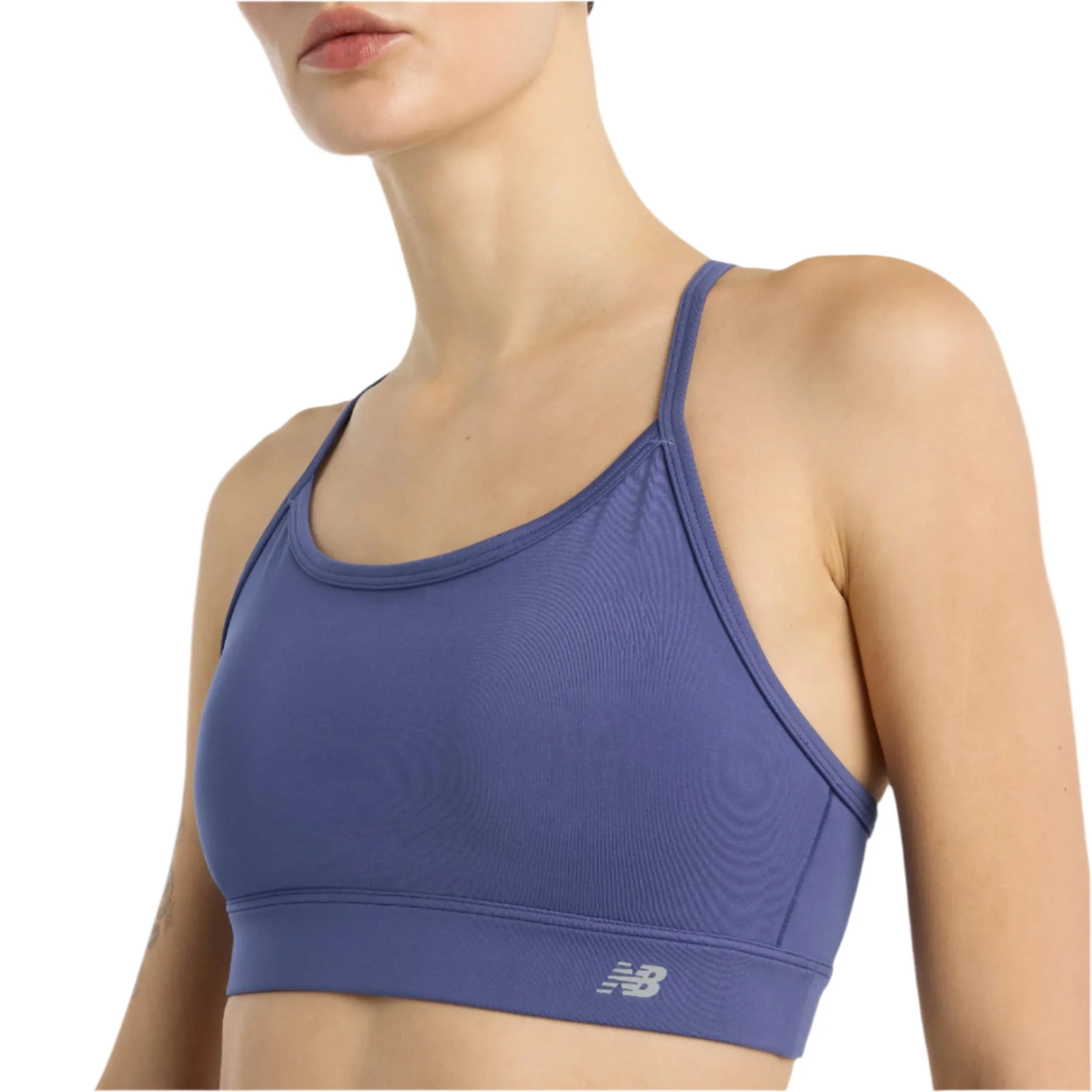 New Balance Women's Sport Essential Yoga Light Support Bra in DRE SS25
