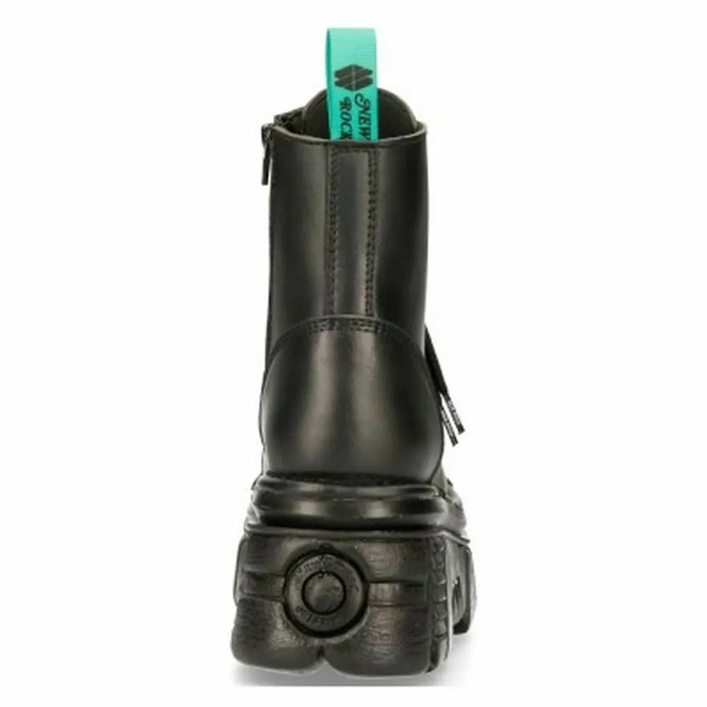New Rock Boots Shoes Boots Platform Vegan Black M.NEWMILI083-VS2 Tower