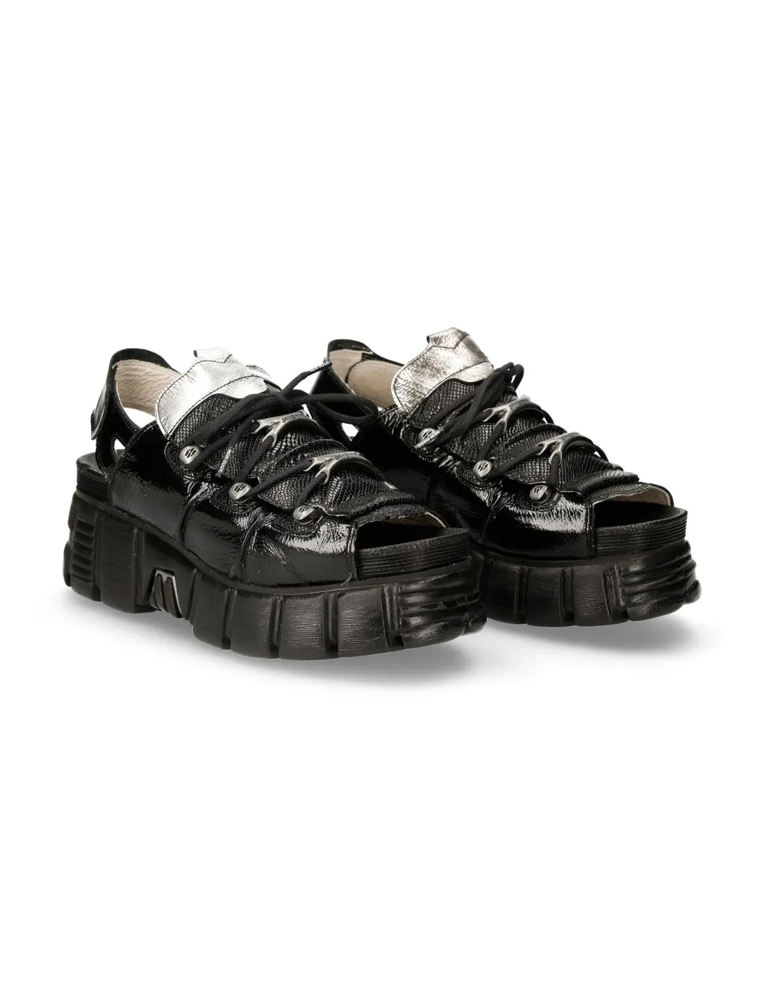 New Rock platform sandal genuine leather