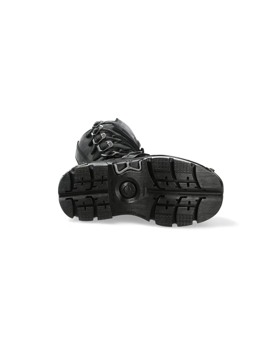 New Rock Schuhe High Boots 272 Stiefel Gothic Echtleder Schwarz