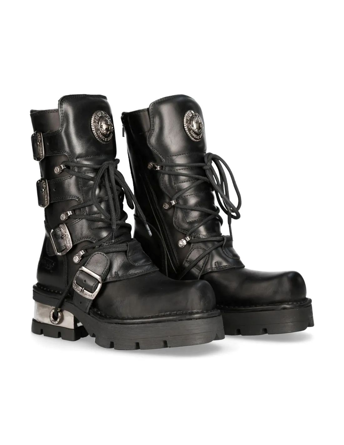 New Rock Shoes Boots M.373-S1 Boots Biker Boots Gothic Unisex Classic Real Leather