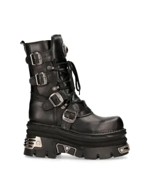 New Rock Shoes Shoes Boots Boots M.373-S4 Biker Boots Gothic Genuine Leather
