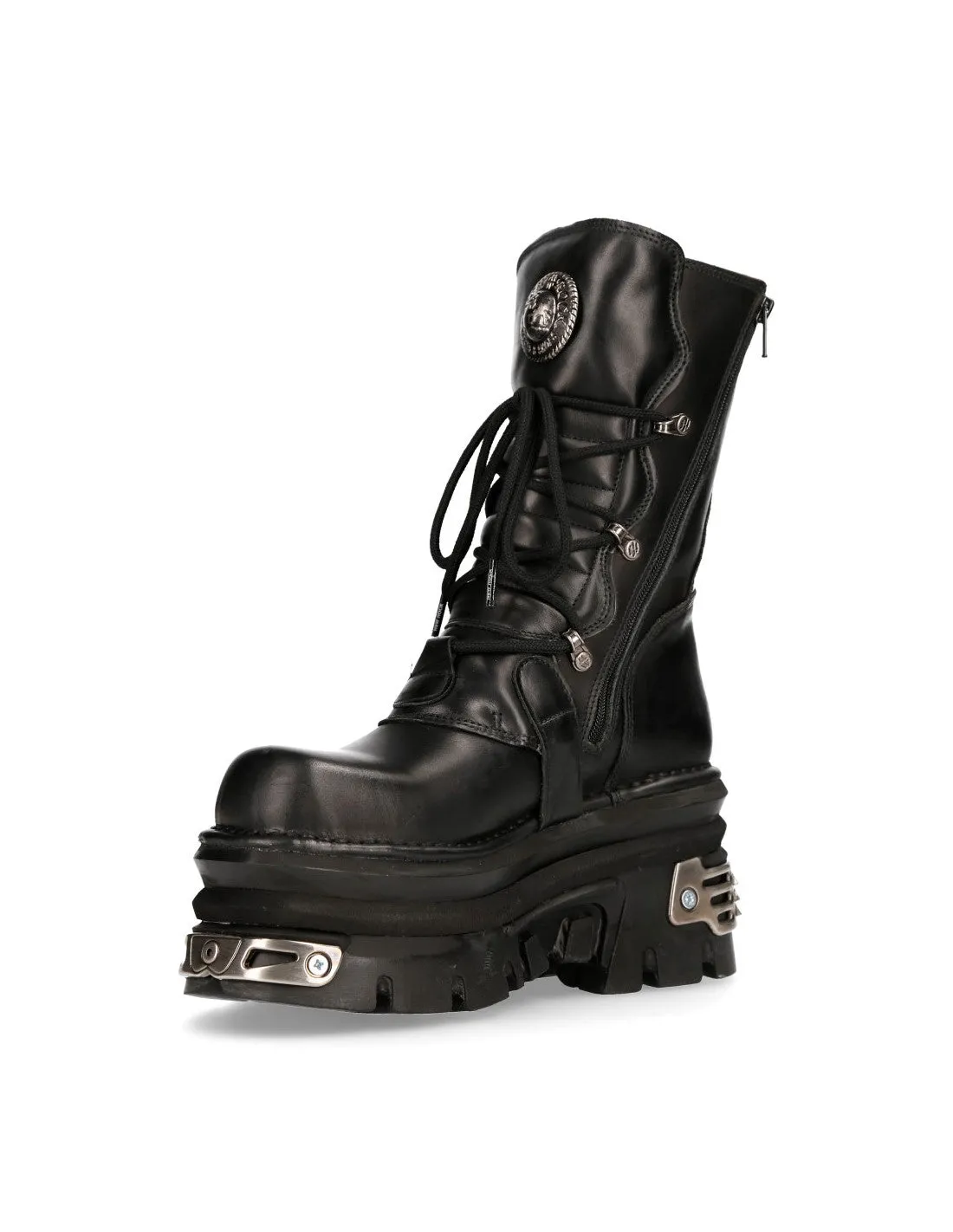 New Rock Shoes Shoes Boots Boots M.373-S4 Biker Boots Gothic Genuine Leather