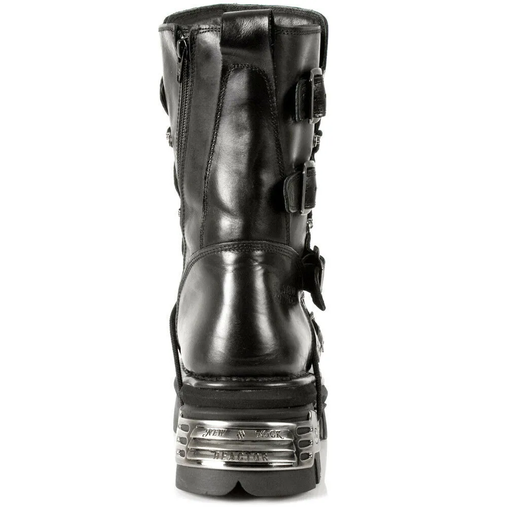 New Rock Shoes Shoes Boots Boots M.373-S4 Biker Boots Gothic Genuine Leather