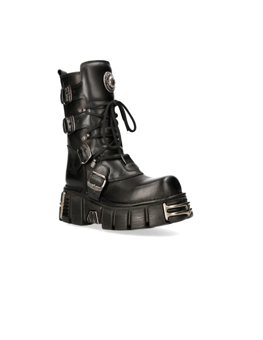 New Rock Shoes Shoes Boots Boots M.373-S4 Biker Boots Gothic Genuine Leather