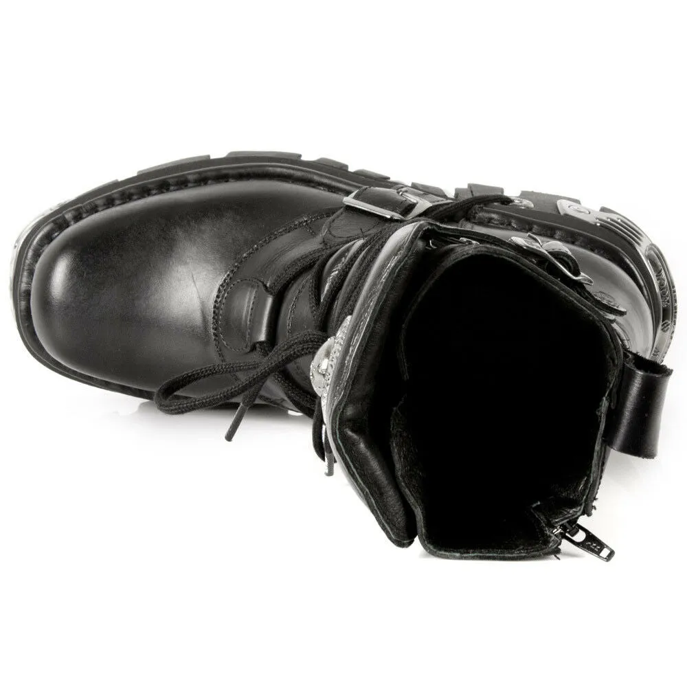 New Rock Shoes Shoes Boots Boots M.373-S4 Biker Boots Gothic Genuine Leather