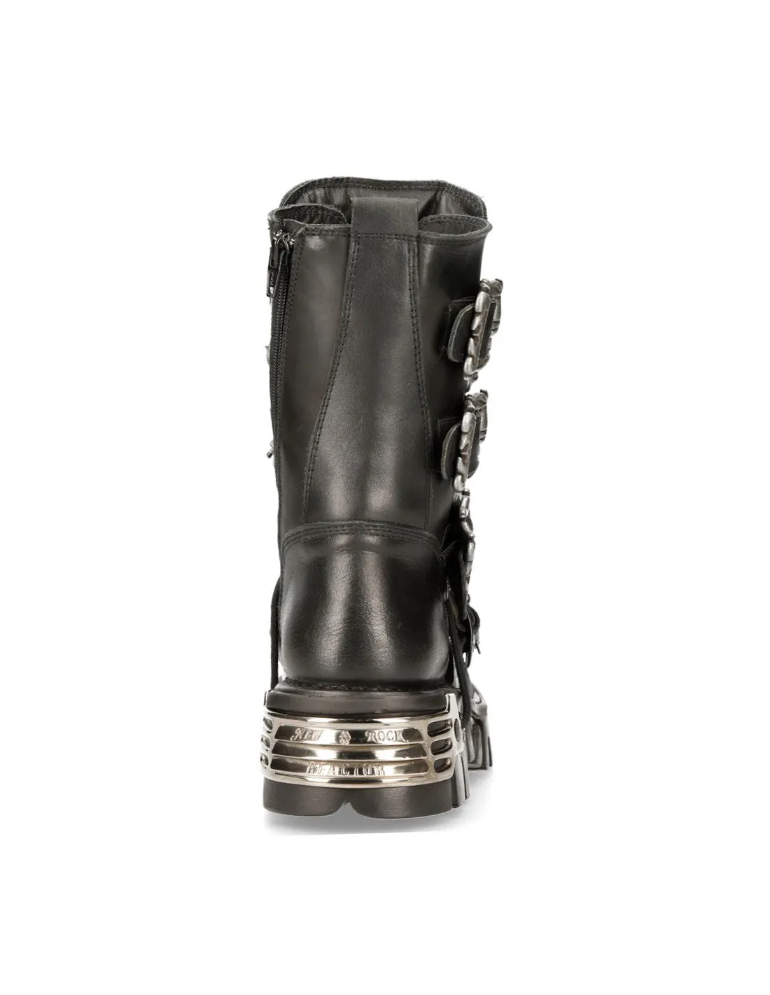 New Rock Shoes Shoes Boots Boots M.391-S1 Biker Boots Gothic Real Leather Skull