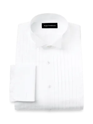 Non-Iron Cotton Tuxedo Shirt - White