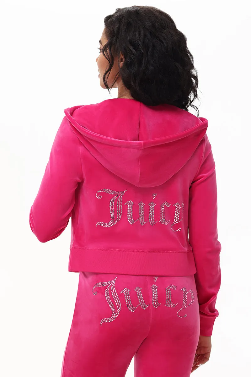OG Big Bling Velour Hoodie Test Juicy Couture