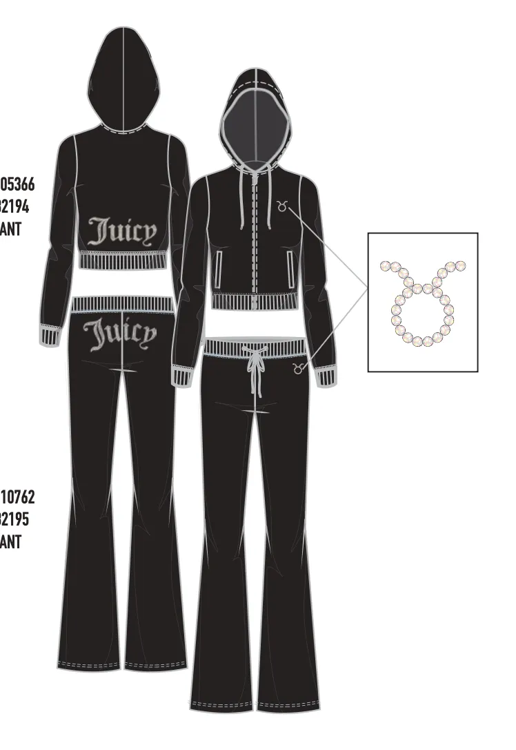 OG Big Bling Velour Hoodie Test Juicy Couture