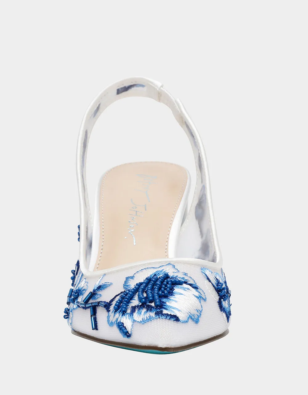 PAGE WHITE/BLUE FLORAL Betsey Johnson