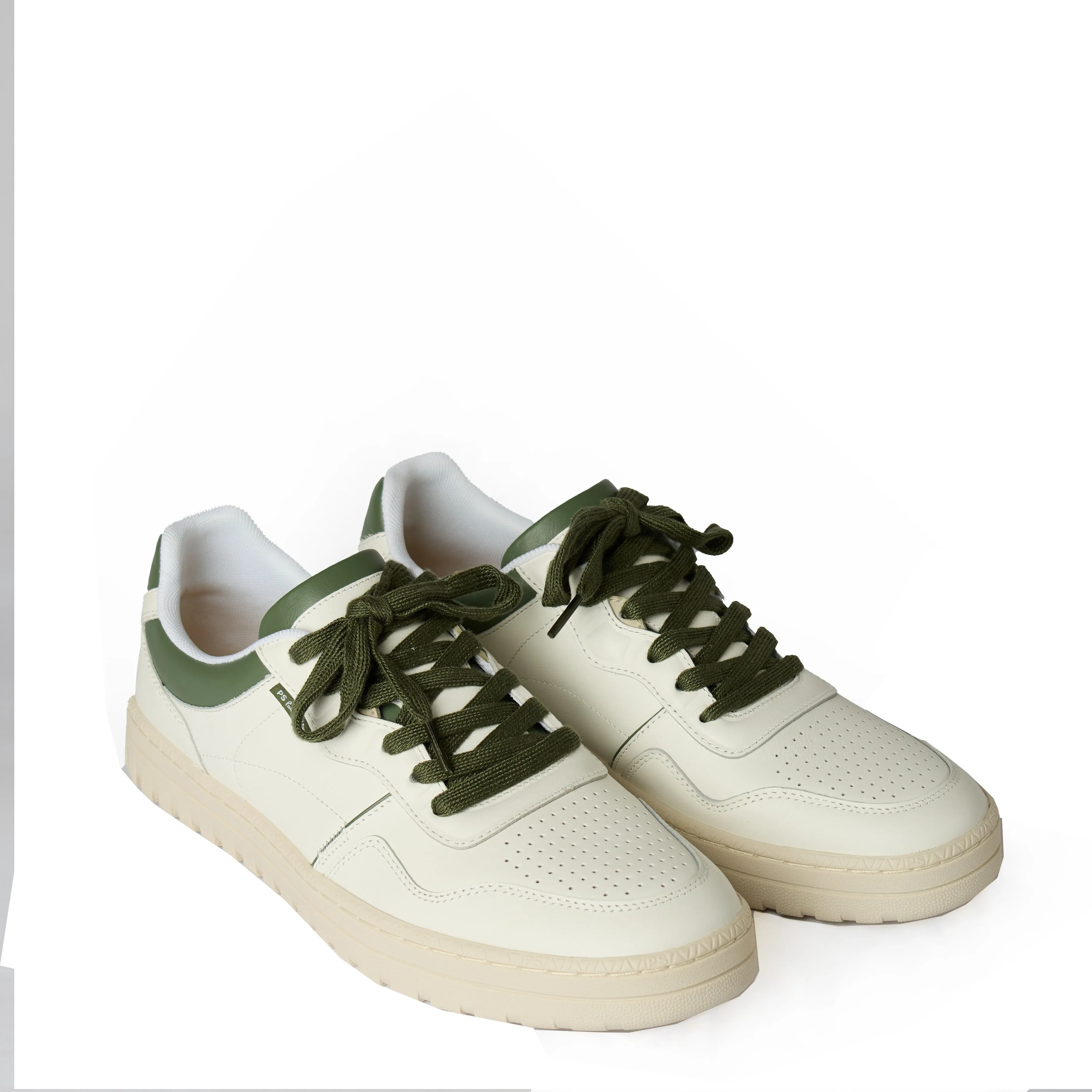 Paul Smith Mens Shoe Ellis Green Spoiler White