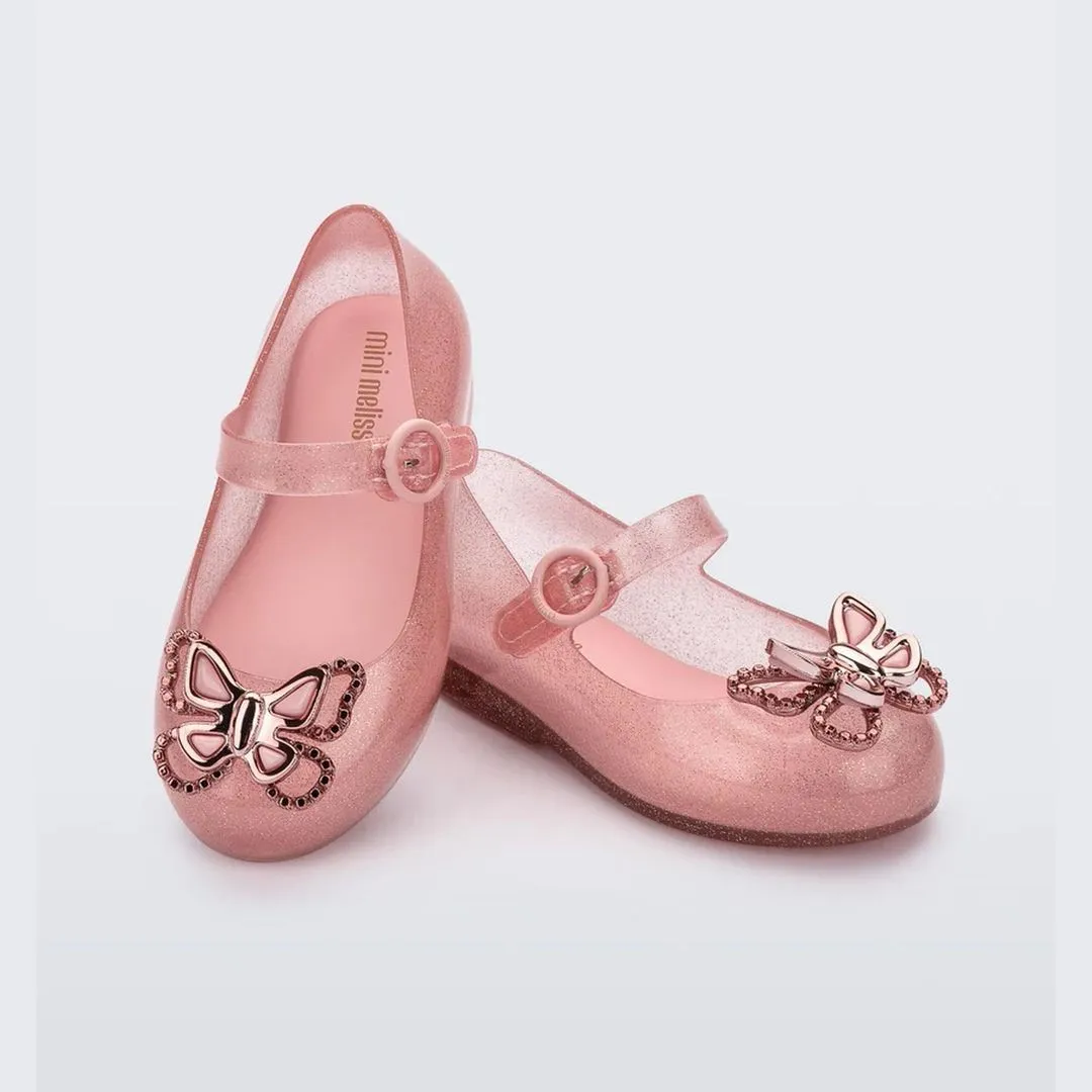 Pink Butterfly Bow Mary Janes