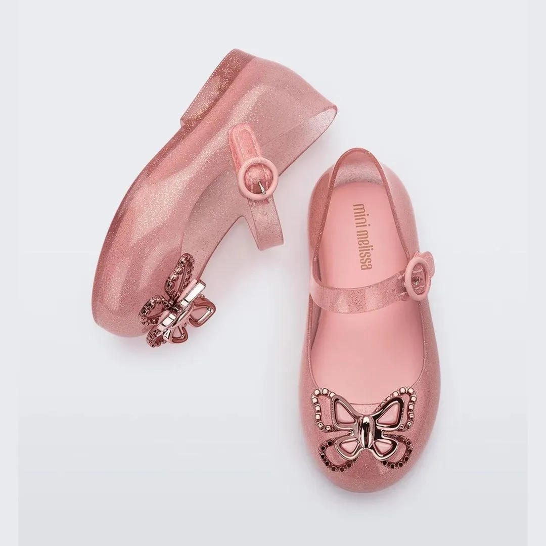 Pink Butterfly Bow Mary Janes
