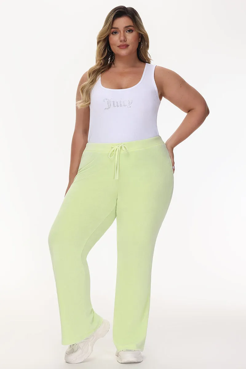 Plus-Size Big Bling Towel Terry Track Pants Juicy Couture