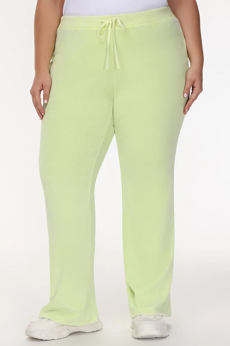 Plus-Size Big Bling Towel Terry Track Pants Juicy Couture