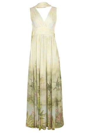 Printed Georgette Long Dress