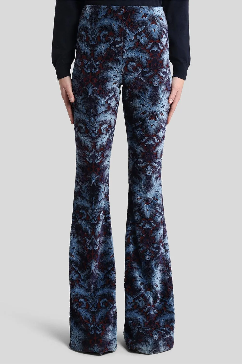 Printed Stretch Trousers