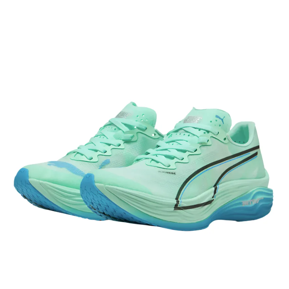 Puma Men's Deviate NITRO Elite 3 Running Shoes in Mint Melt/Speed Blue AW25