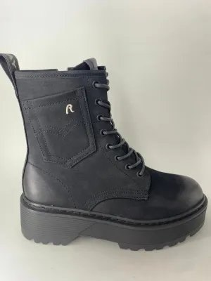 Replay Luisa Oiled 2 Shoes Zip Boots Black