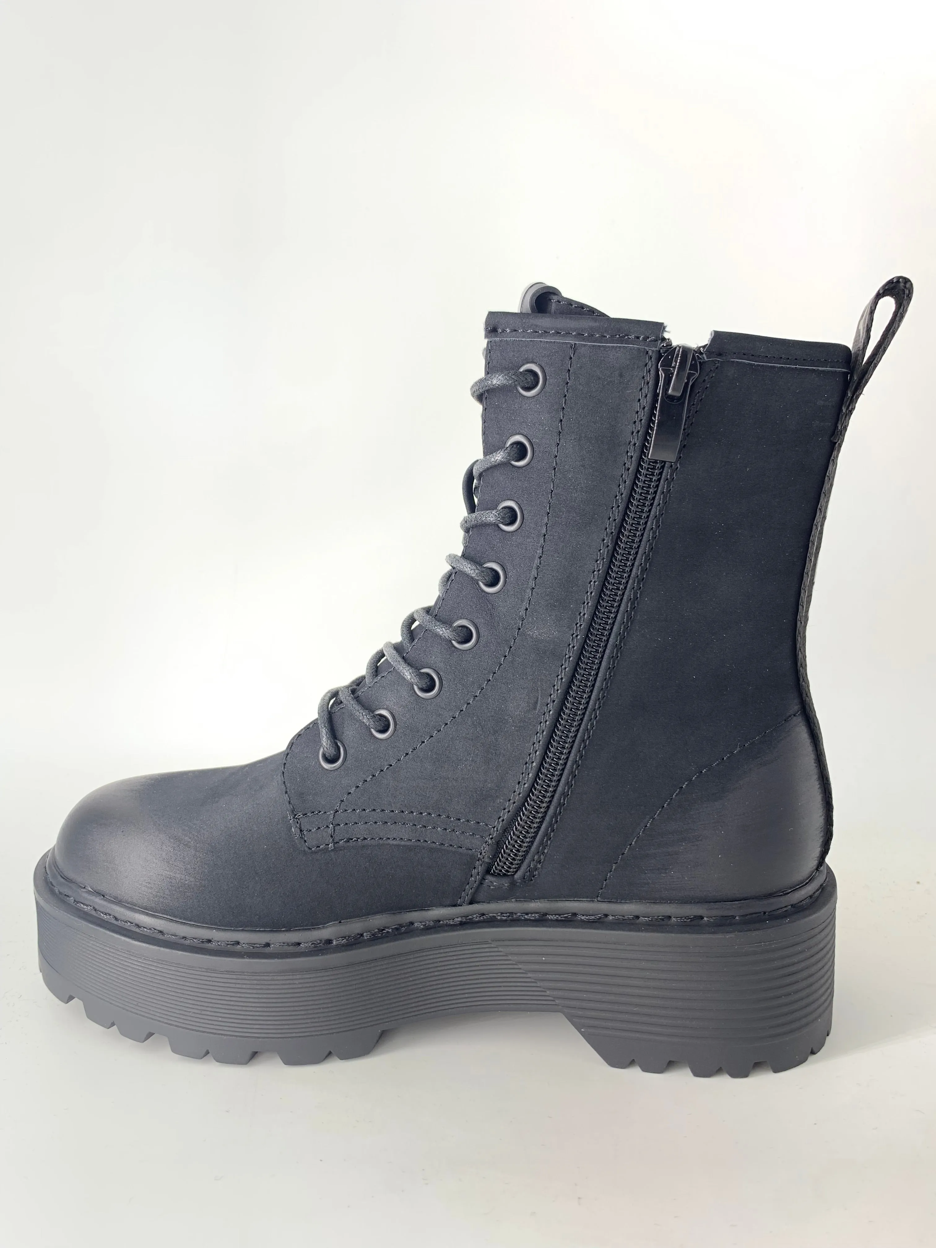 Replay Luisa Oiled 2 Shoes Zip Boots Black