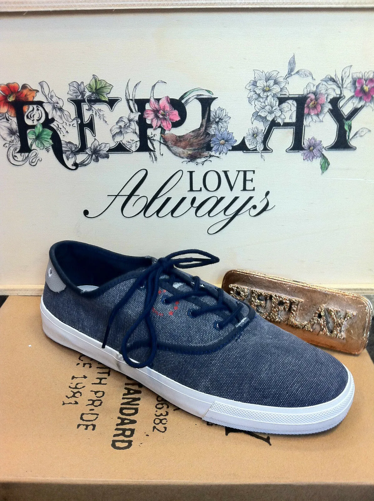 Replay Men's Shoes Casual Shoes Pasadena Shoes Shoes Sneaker Blue