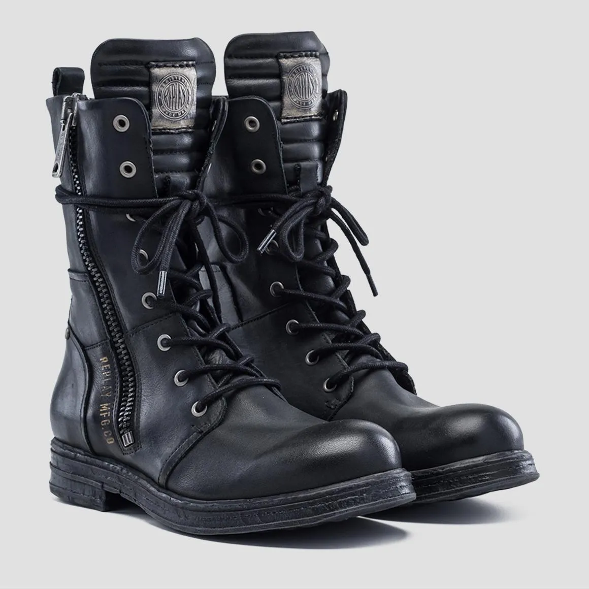 Replay Women's Shoes Shoes Boots Ankle Boots Leather Evy Black