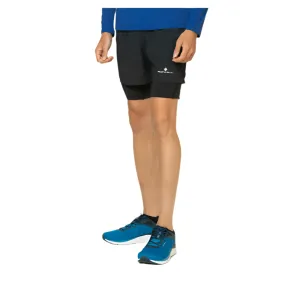 Ronhill Men's Core Twin Short in All Black SS25
