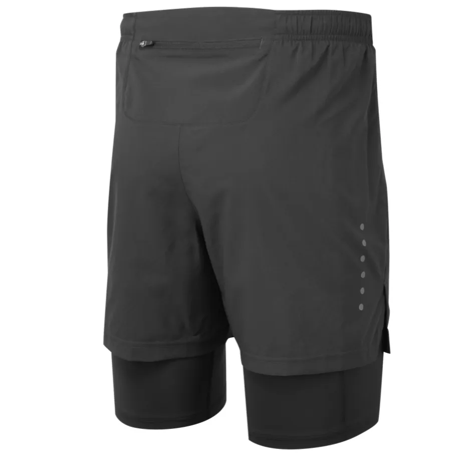 Ronhill Men's Core Twin Short in All Black SS25