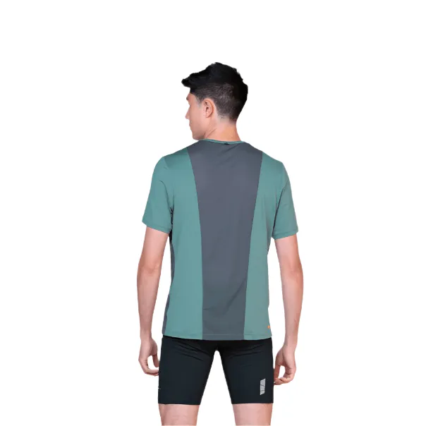 Ronhill Men's Tech 1/2 Zip Short Sleeved Tee in Monolith/Artemis SS25