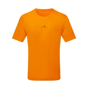 Ronhill Men's Tech Short Sleeved Tee in Tangelo/Black SS25