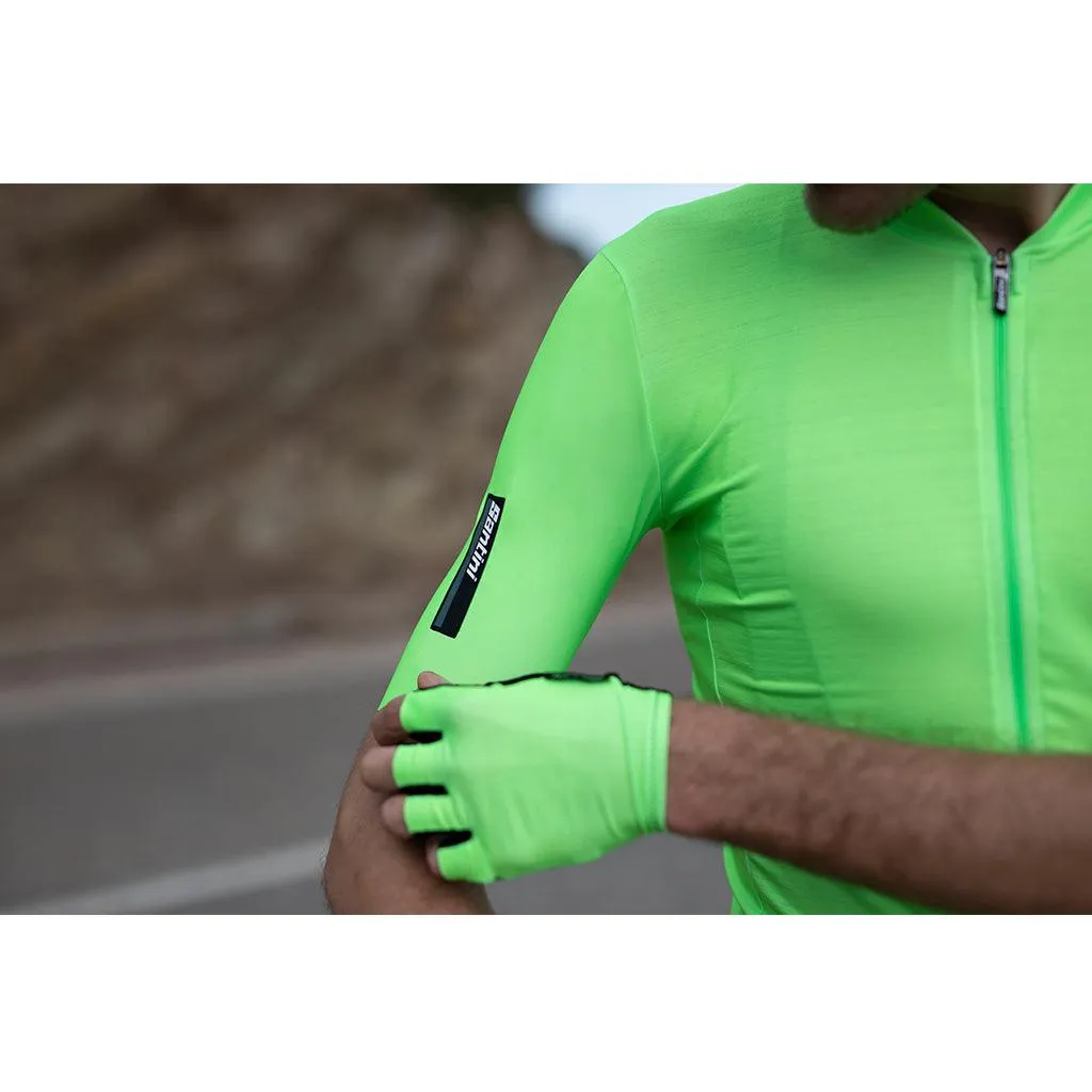 Santini Colore Mens Cycling Jersey (Fluo Green)