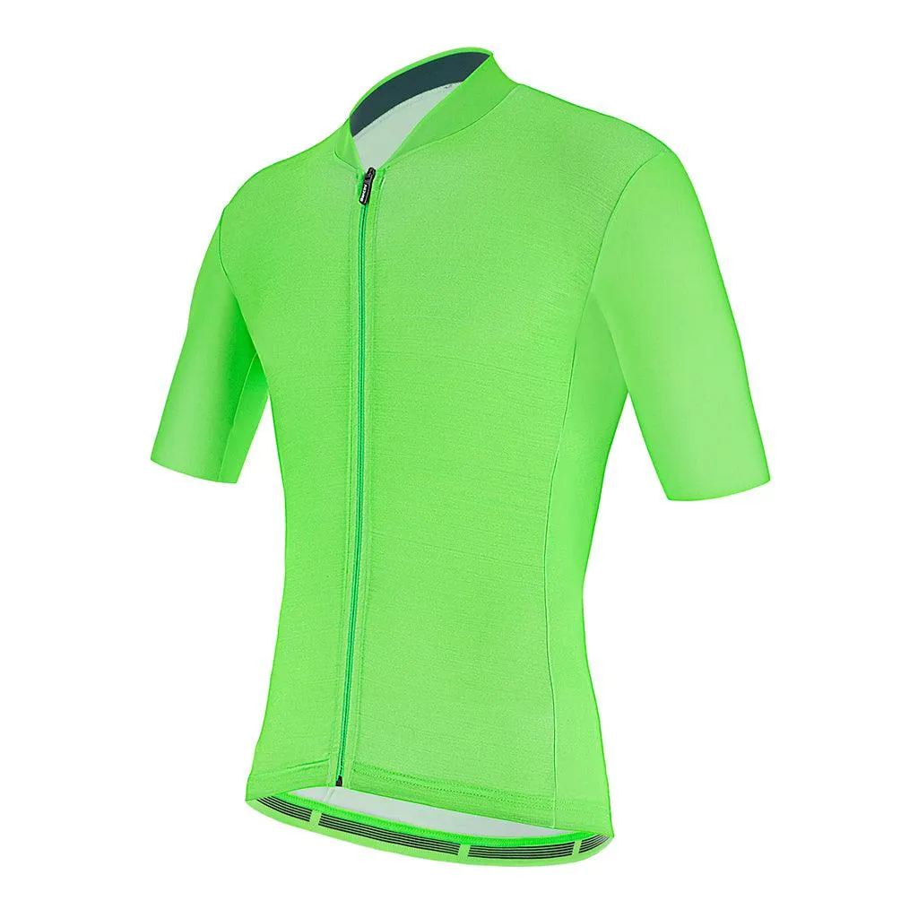 Santini Colore Mens Cycling Jersey (Fluo Green)
