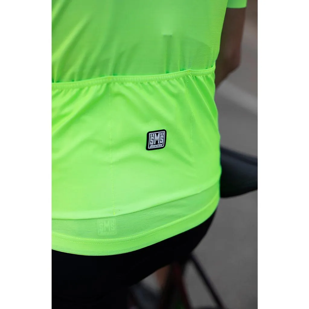 Santini Colore Mens Cycling Jersey (Fluo Green)