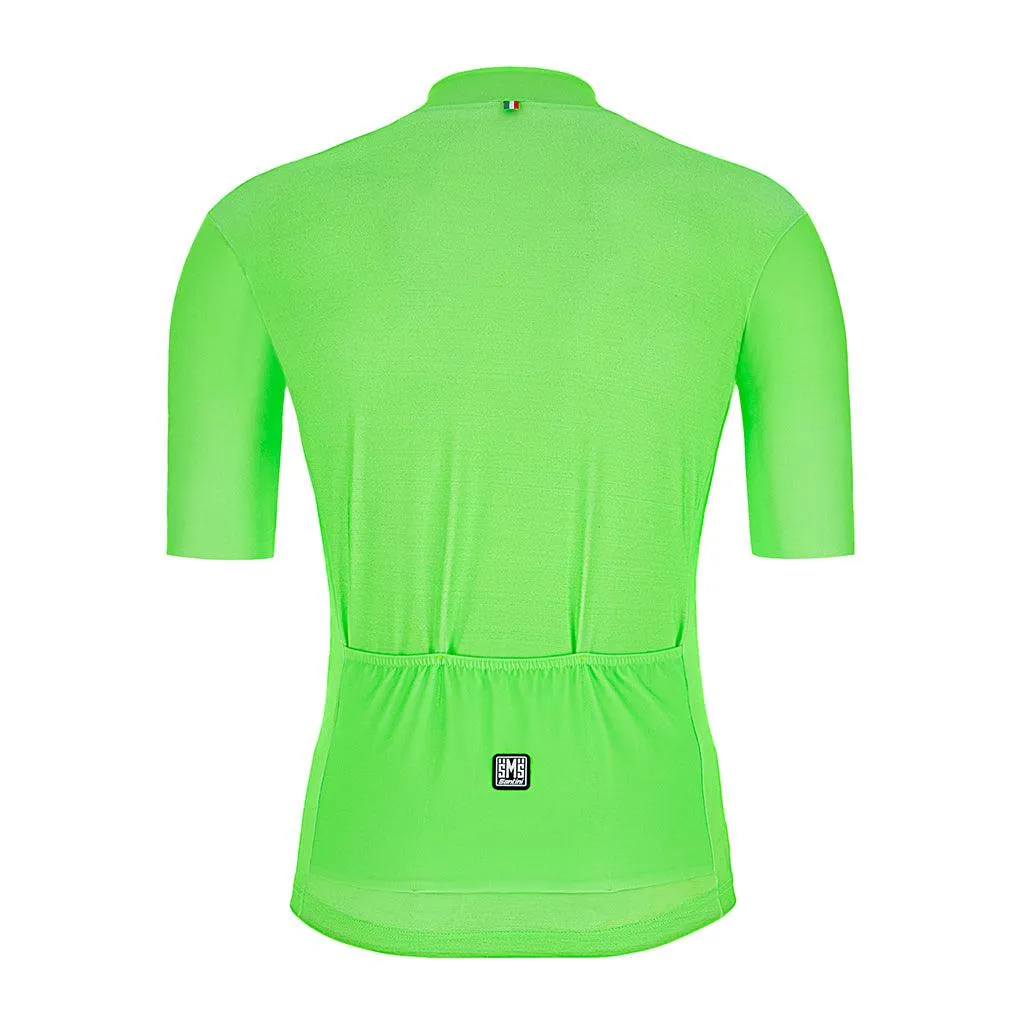 Santini Colore Mens Cycling Jersey (Fluo Green)