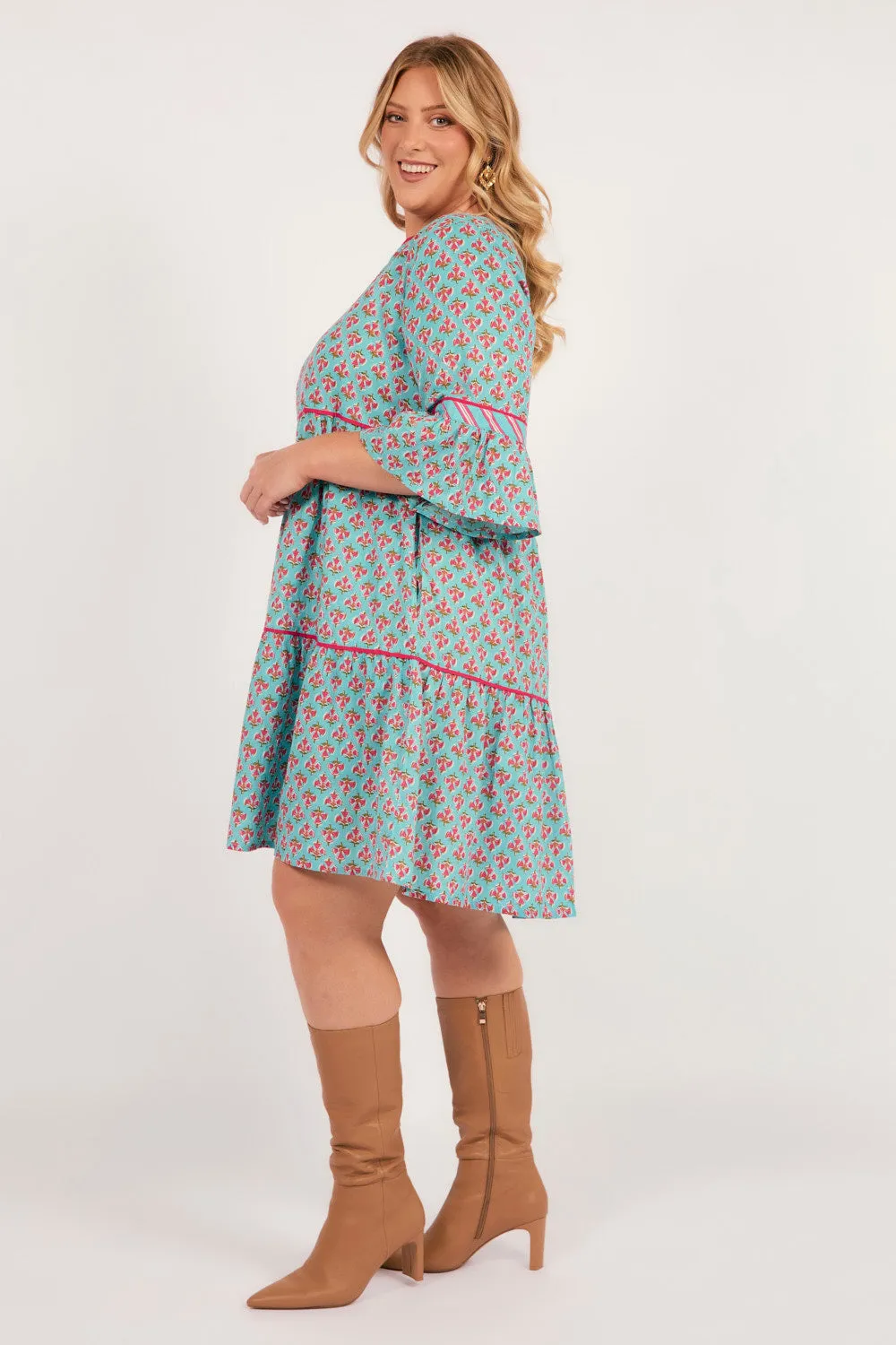 Scout Bell Sleeve Dress in Florence Adrift