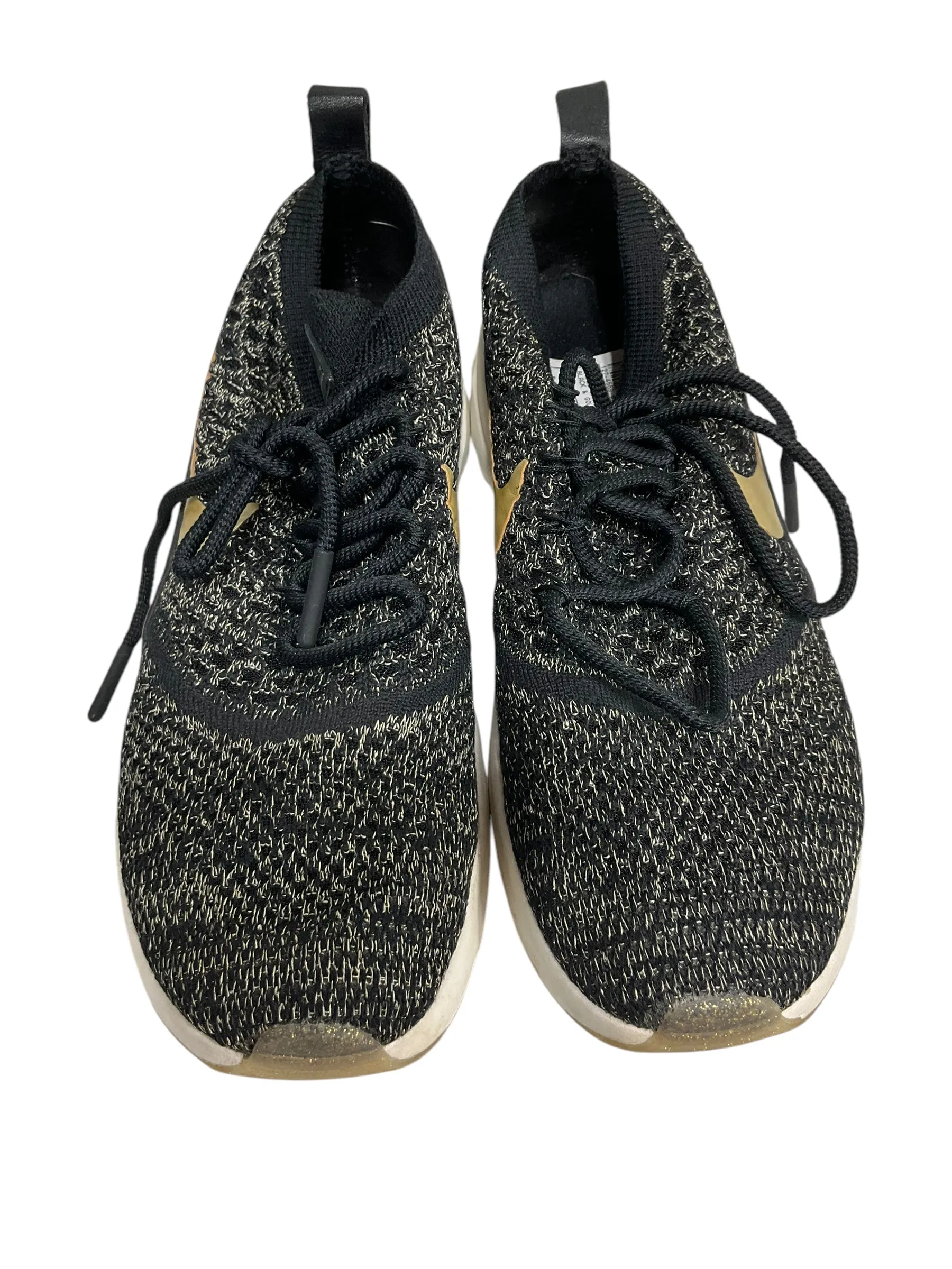 Shoes Athletic By Nike In Black & Gold, Size: 8