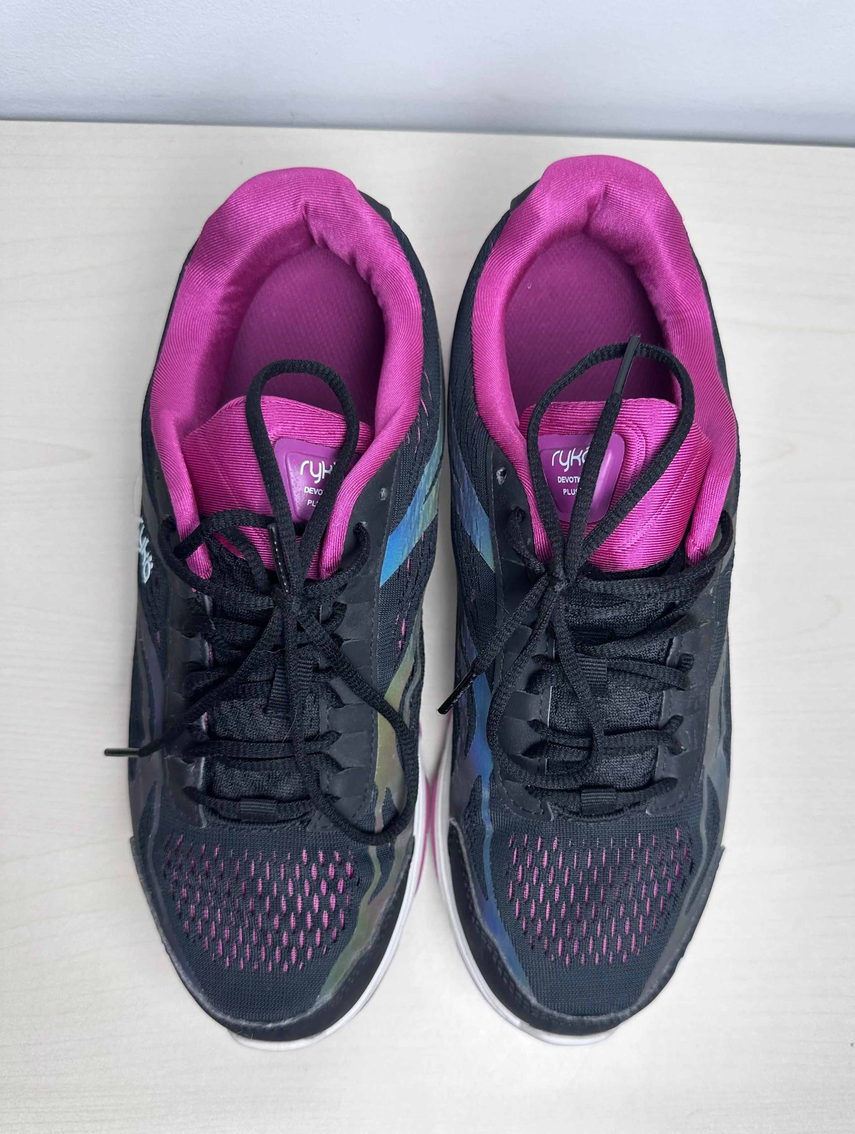 Shoes Athletic By Ryka In Black & Pink, Size: 9.5