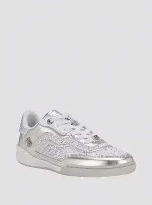 Silver Pritie Low-Top Sneakers Guess