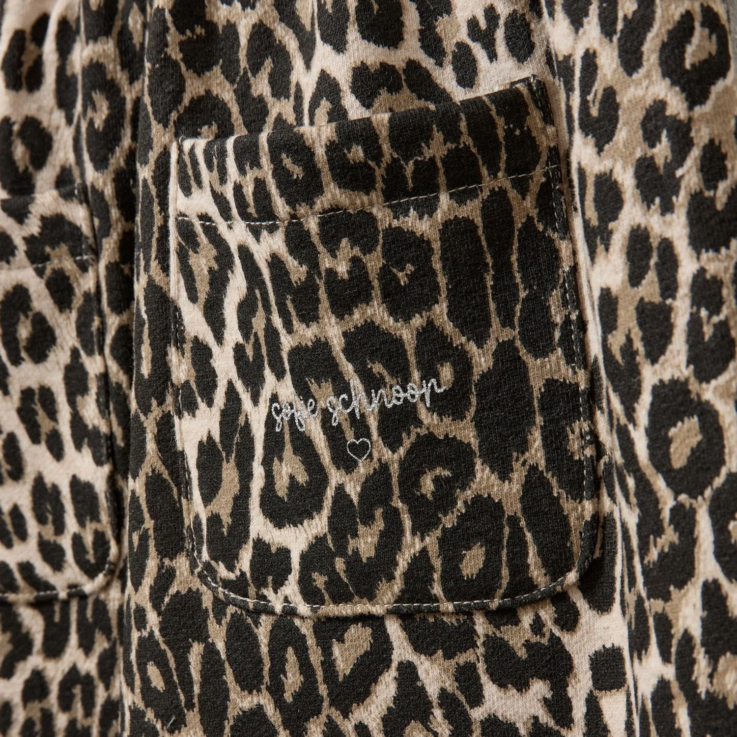 Sofie Schnoor Light Brown Leopard Sweatpants