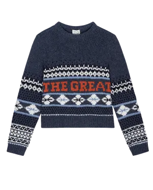 The Classic Crew Sweater. -- Deep Sky Fair Isle The Great