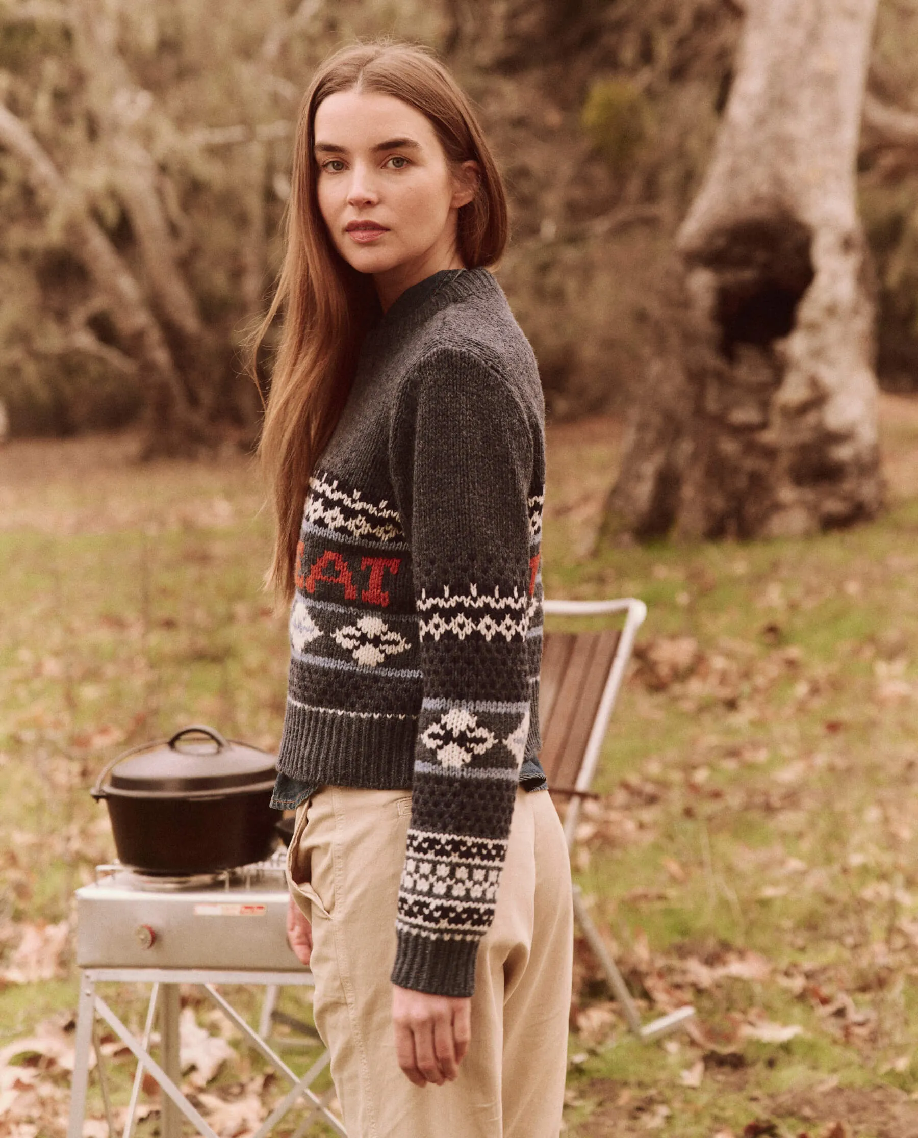 The Classic Crew Sweater. -- Deep Sky Fair Isle The Great