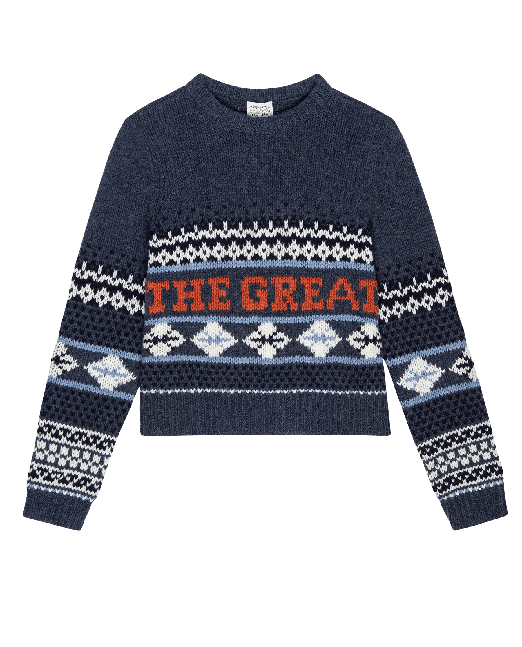 The Classic Crew Sweater. -- Deep Sky Fair Isle The Great