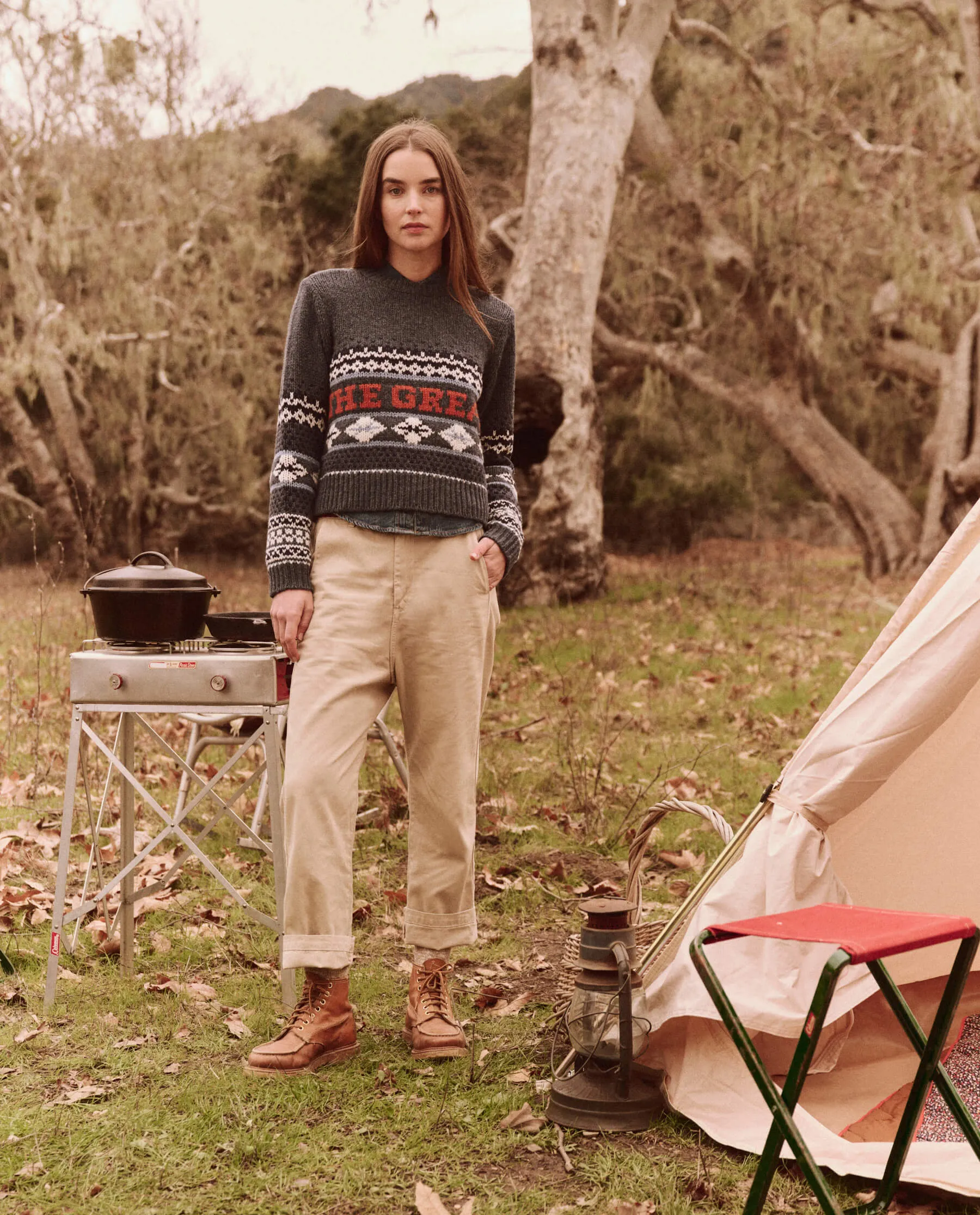 The Classic Crew Sweater. -- Deep Sky Fair Isle The Great