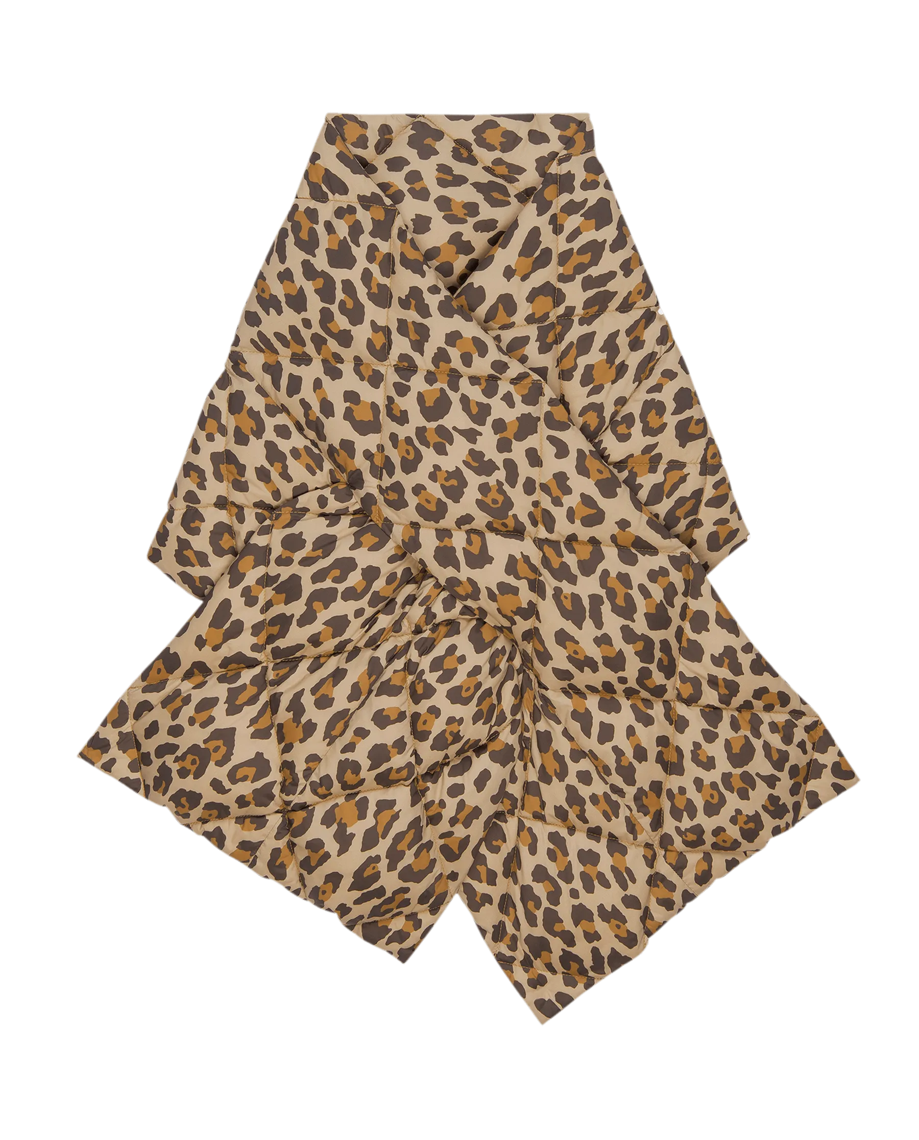 The Down Quilted Puffer Scarf. -- Snow Leopard The Great