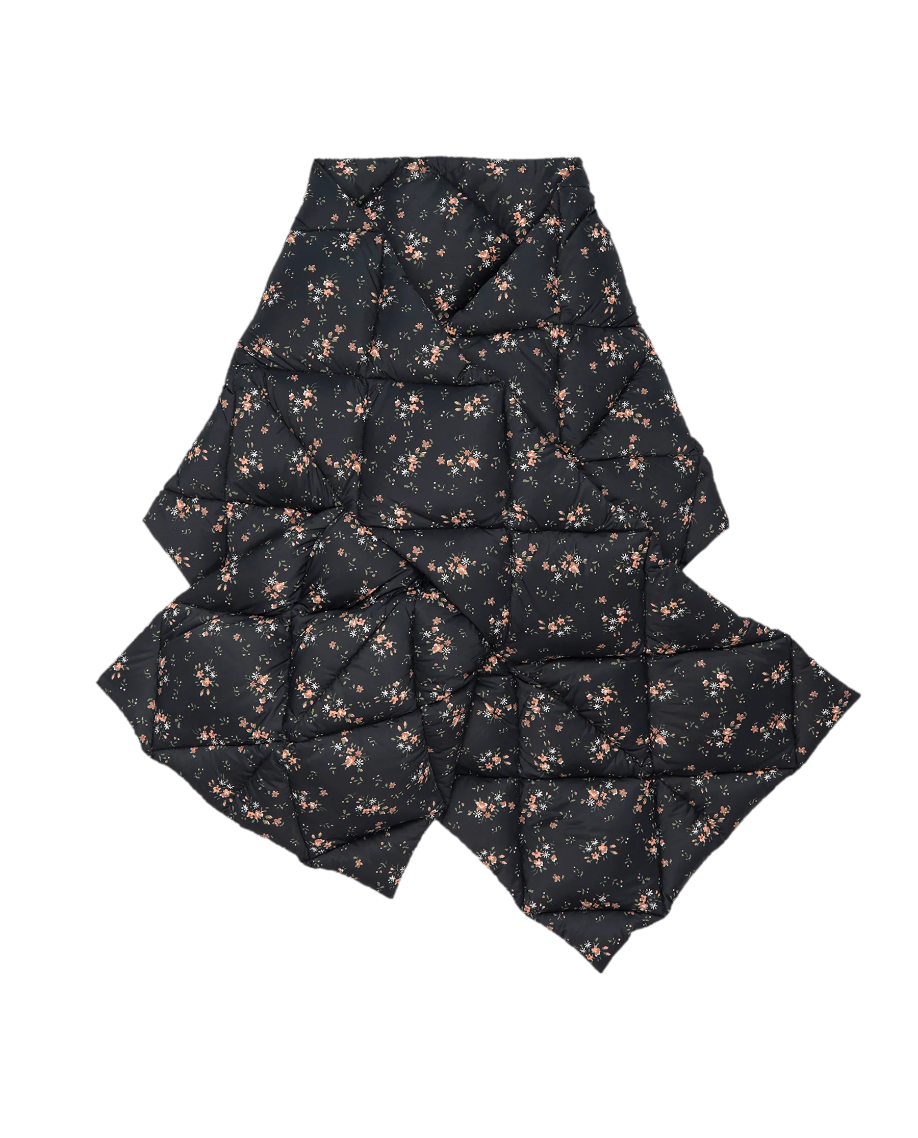The Down Quilted Puffer Scarf. -- Wilderness Floral The Great
