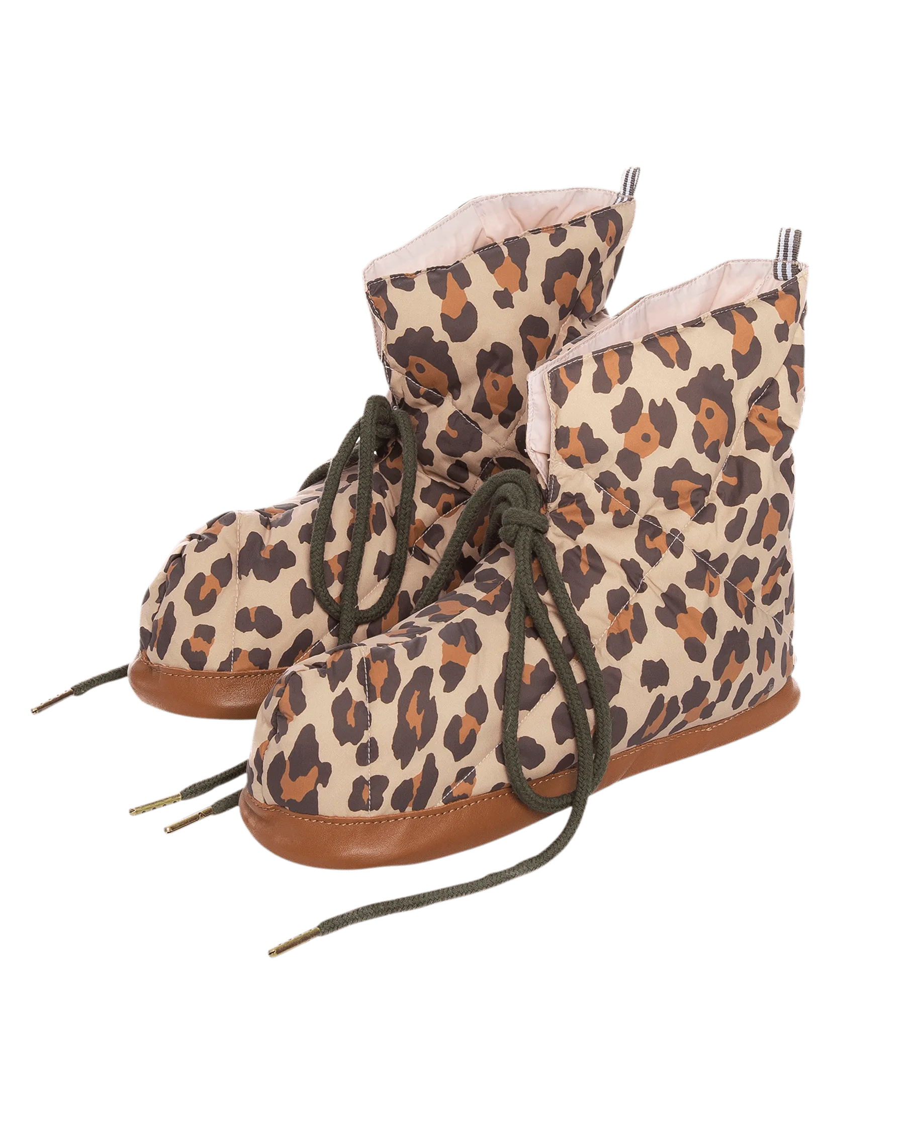 The Down Quilted Puffer Slipper. -- Snow Leopard The Great