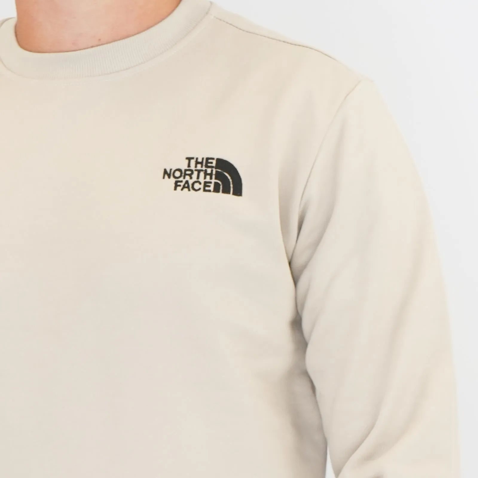 The North Face Mens Simple Dome Crew Beige Sweatshirt